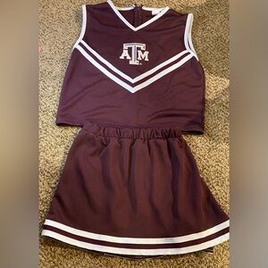 Little King Texas A&M Cheerleader Outfit Girls Size 16